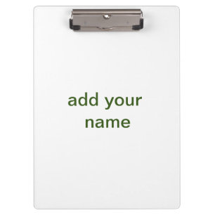 Porte-bloc Simple minimal vert ajoutez votre texte nom photo