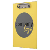 PORTE-BLOC SIMPLE MODERNE ENTREPRISE LOGO MARQUE JAUNE (Gauche)