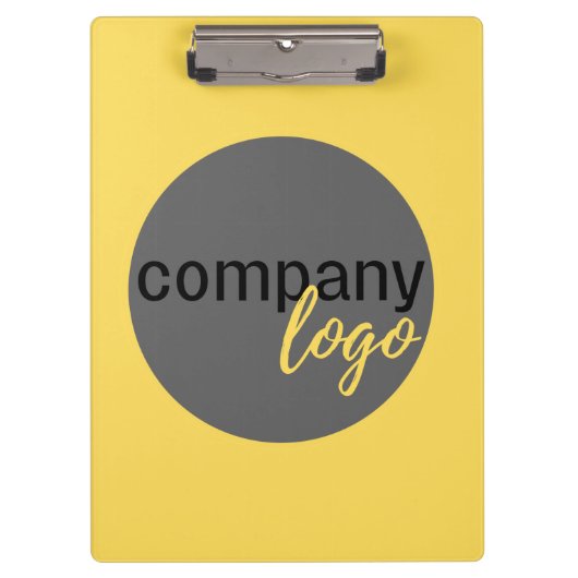 PORTE-BLOC SIMPLE MODERNE ENTREPRISE LOGO MARQUE JAUNE (Devant)