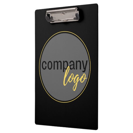 PORTE-BLOC SIMPLE MODERNE ENTREPRISE LOGO MARQUE NOIRE (Gauche)