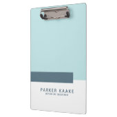 Porte-bloc Simple moderne Géométrique pastel bleu (Gauche)