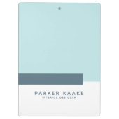 Porte-bloc Simple moderne Géométrique pastel bleu (Dos)