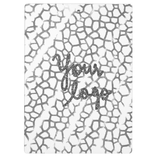 PORTE-BLOC SIMPLE MODERNE MODERNE MONOGRAM ÉLÉGANT CHIC STYLE (Dos)