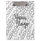 PORTE-BLOC SIMPLE MODERNE MODERNE MONOGRAM ÉLÉGANT CHIC STYLE (Devant)