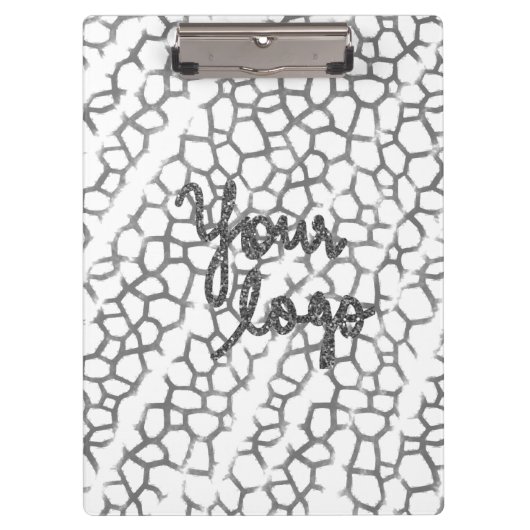 PORTE-BLOC SIMPLE MODERNE MODERNE MONOGRAM ÉLÉGANT CHIC STYLE (Devant)