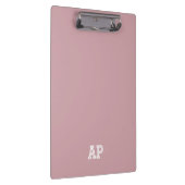 Porte-bloc Simple Moderne Pré-noms Monogramme Initiales Rose (Swatch)