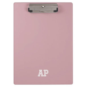 Porte-bloc Simple Moderne Pré-noms Monogramme Initiales Rose 