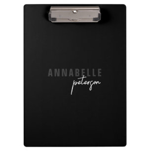 Porte-bloc Simple moderne professionnel noir minimaliste