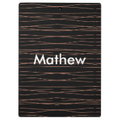 Porte-bloc Simple monogramme ajouter votre nom lettre man min (Dos)