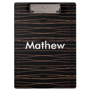 Porte-bloc Simple monogramme ajouter votre nom lettre man min