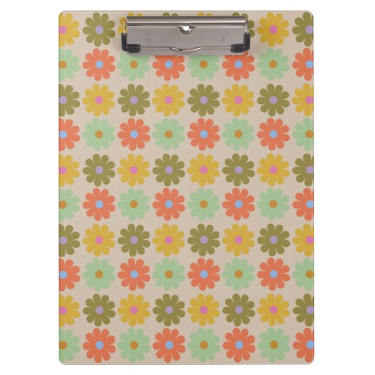 Porte-bloc Simple Pastel Vintage Flower Pattern (Devant)