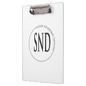 Porte-bloc Simple Round Custom Logo Business (Gauche)