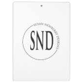 Porte-bloc Simple Round Custom Logo Business (Dos)