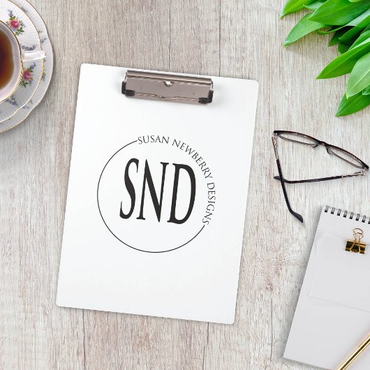 Porte-bloc Simple Round Custom Logo Business