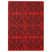 Porte-bloc Simple Scribble | Carreaux miroir | Rouge | (Dos)