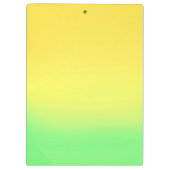 Porte-bloc Simple Sunset Ombre Effet Vert Jaune (Dos)