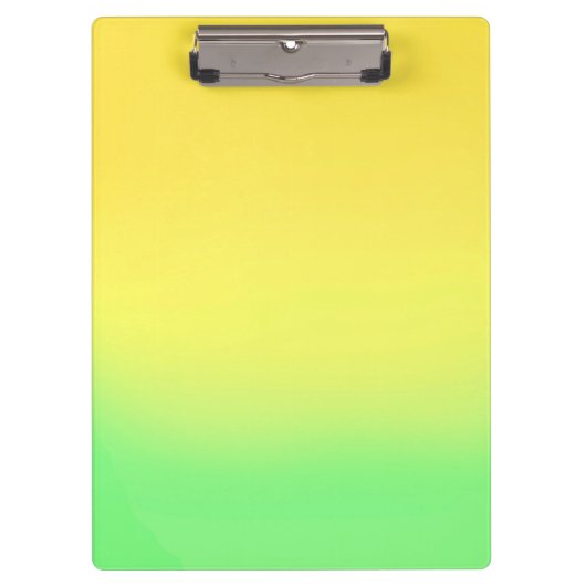 Porte-bloc Simple Sunset Ombre Effet Vert Jaune (Devant)