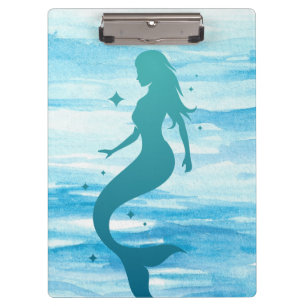 Porte-bloc Sirène en Silhouette sur un porte - bloc