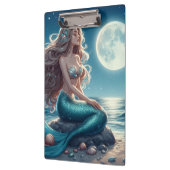 Porte-bloc Sirène sur la plage la nuit (Gauche)