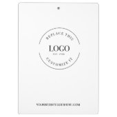 Porte-bloc Site Web du logo d'entreprise simple et personnali (Dos)