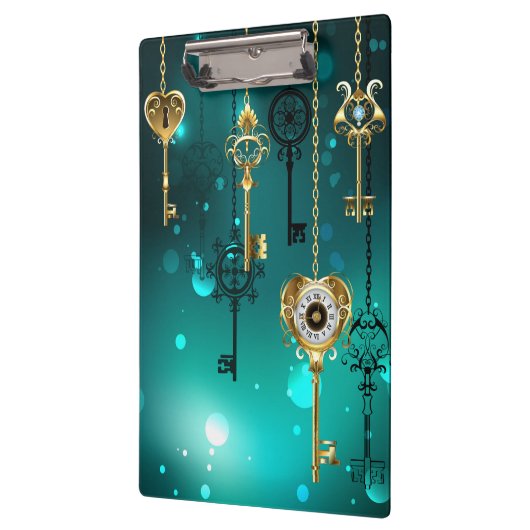 Porte-bloc Skeleton Keys on Green Background (Gauche)