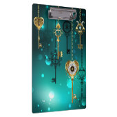 Porte-bloc Skeleton Keys on Green Background (Swatch)