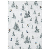 Porte-bloc Skieurs alpins et yétis cachés - Ski alpin (Dos)