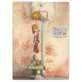 Porte-bloc Slam Dunk sur le plateau de basket par Jay Throckm (Dos)