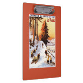 Porte-bloc Sledding et skier à l'affiche de VOSGES (Swatch)