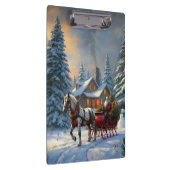 Porte-bloc Sleigh Père Noël à cheval de Noël (Swatch)