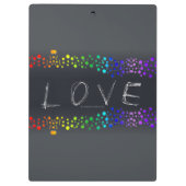 Porte-bloc SlipperyJoe amour bulles rouge orange jaune vert c (Dos)