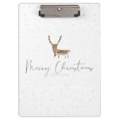 Porte-bloc SlipperyJoe Joyeux rennes de Noël renne rouge nez (Devant)