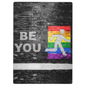 Porte-bloc SlipperyJoe's Be You en brique murale figure plub (Dos)