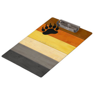 Porte-bloc SlipperyJoe's Bear Pride drapeau de la texture du 