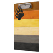 Porte-bloc SlipperyJoe's Bear Pride drapeau de la texture du (Gauche)