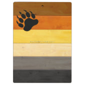 Porte-bloc SlipperyJoe's Bear Pride drapeau de la texture du (Dos)