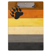 Porte-bloc SlipperyJoe's Bear Pride drapeau de la texture du (Devant)