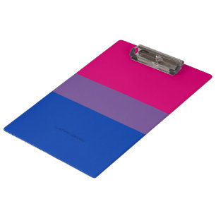 Porte-bloc SlipperyJoe's Bisexual Pride Flag lavender-pink bl