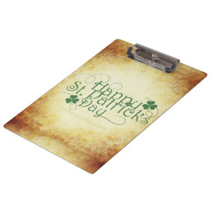 Porte-bloc SlipperyJoe's Happy St. Patrick's Day holiday Iris