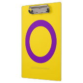 Porte-bloc SlipperyJoe's Intersex orgueil drapeau jaune fond (Gauche)
