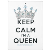 Porte-bloc SlipperyJoe's Keep Calm Queen couronne joyaux a (Dos)