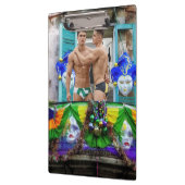 Porte-bloc SlipperyJoe's Mardi Gras masques perles décoration (Gauche)