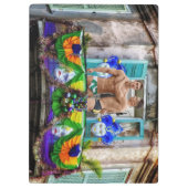 Porte-bloc SlipperyJoe's Mardi Gras masques perles décoration (Dos)