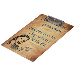 Porte-bloc SlipperyJoe's Princess clap marchant drôle les ann