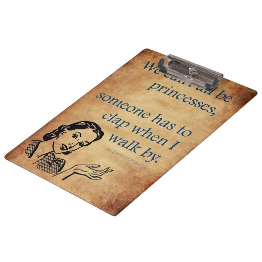 Porte-bloc SlipperyJoe's Princess clap marchant drôle les ann (Incliné)