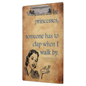 Porte-bloc SlipperyJoe's Princess clap marchant drôle les ann (Gauche)