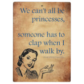 Porte-bloc SlipperyJoe's Princess clap marchant drôle les ann (Dos)