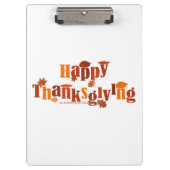 Porte-bloc SlipperyJoe's Thanksgiving feuille brun orange tar (Devant)