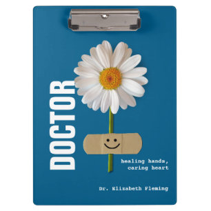 Porte-bloc Smiling Daisy Nom personnalisé Porte - bloc pour D