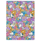 Porte-bloc Snoopy & Motif de fleurs de bois (Dos)